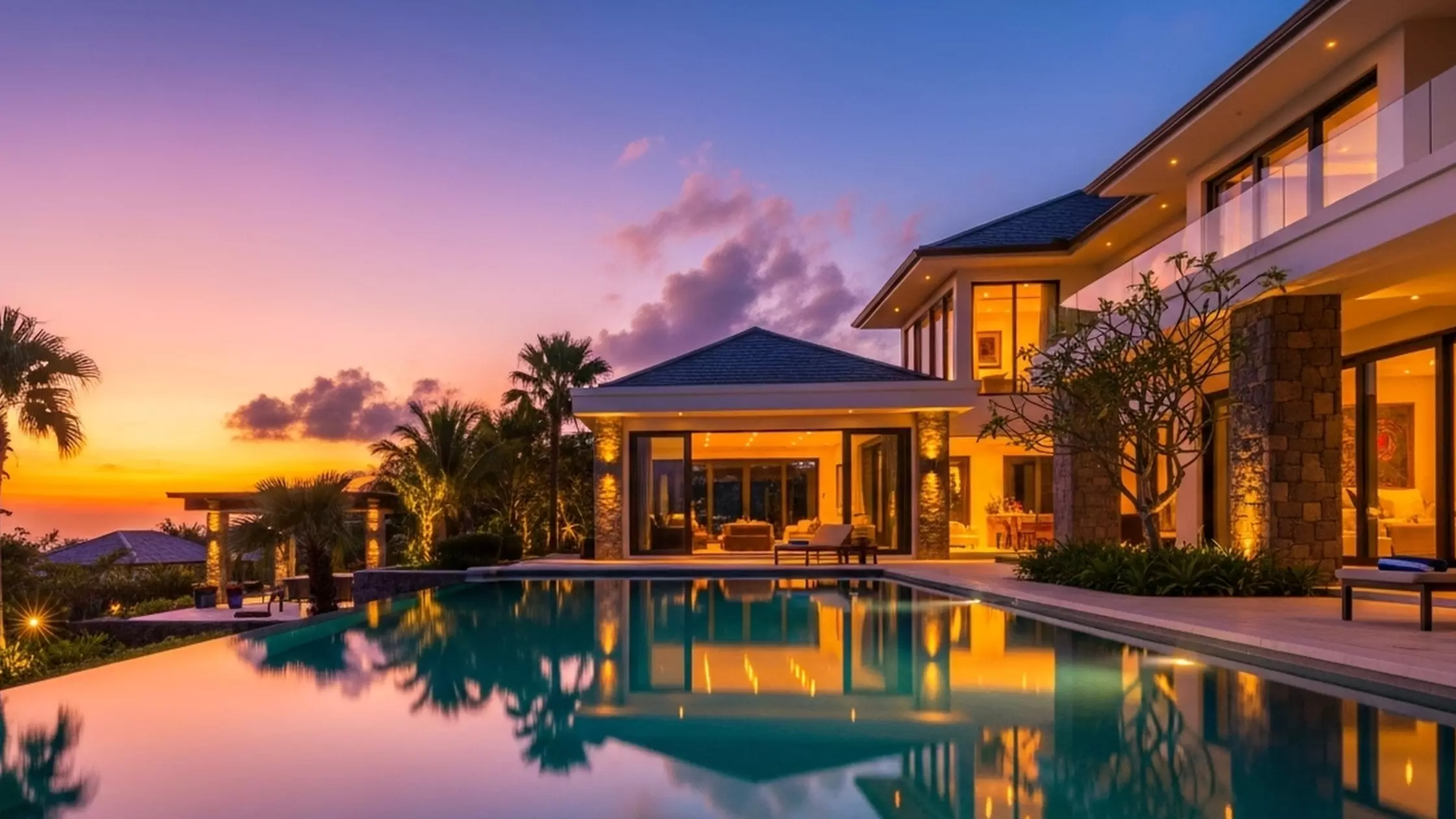 Gulf Stream neighborhood pool view
